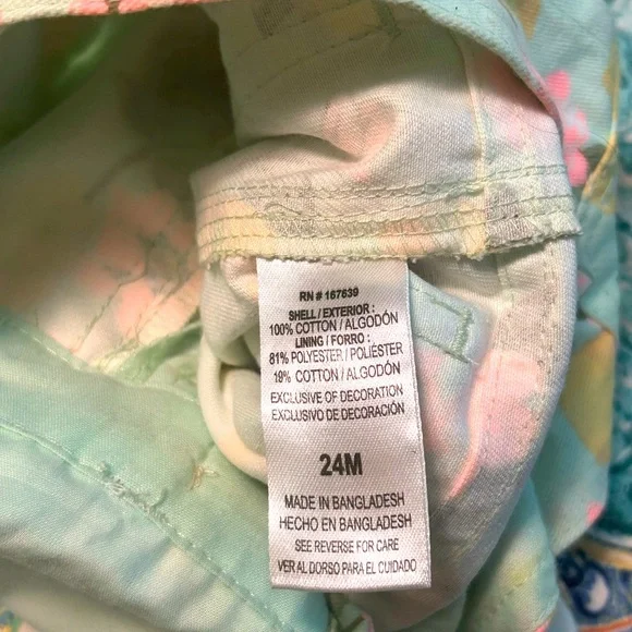 Floral Kids Overalls & Hat Set with Pink Accents - Picture 6 of 6